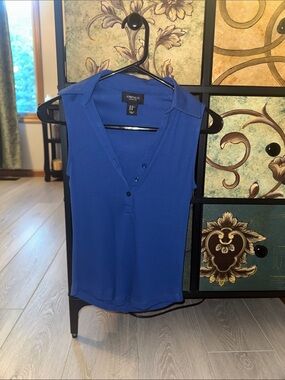Jones & Co Royal Blue Sleeveless Polo Camisole